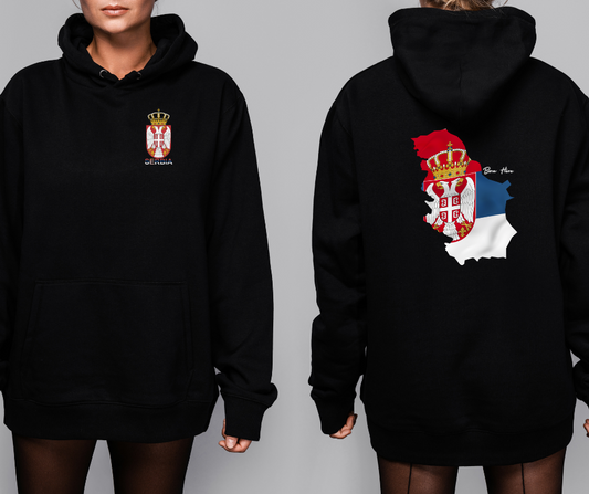 Serbia National Hoodie- Filled in