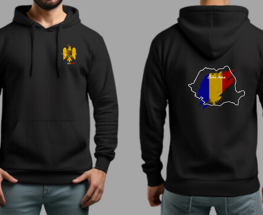 Romania National Hoodie- Outlined