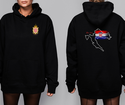 Croatia National Hoodie- Outlined