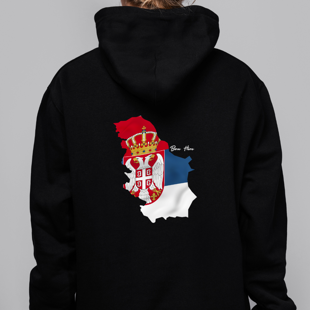 Serbia National Hoodie- Filled in