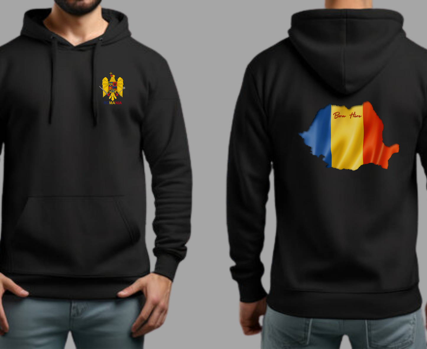 Romania National Hoodie- Filled