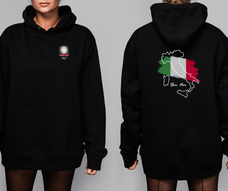 Italy National Hoodie- Outlined