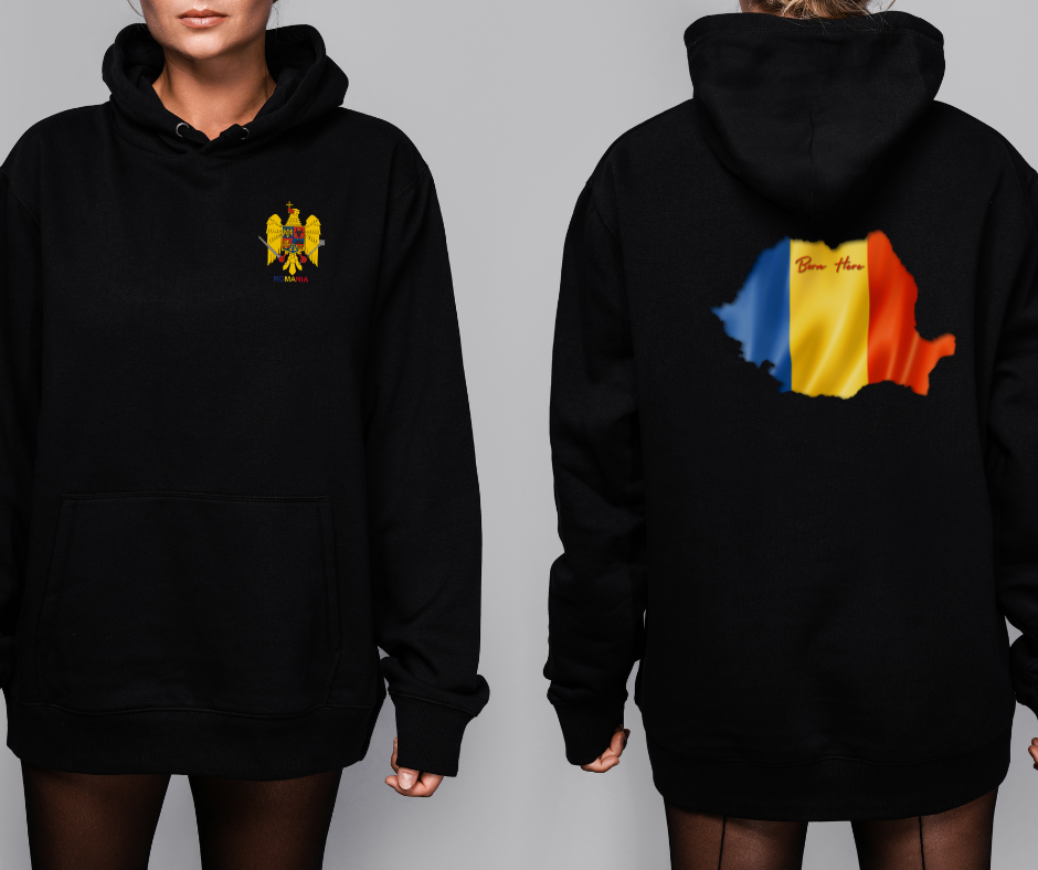Romania National Hoodie- Filled